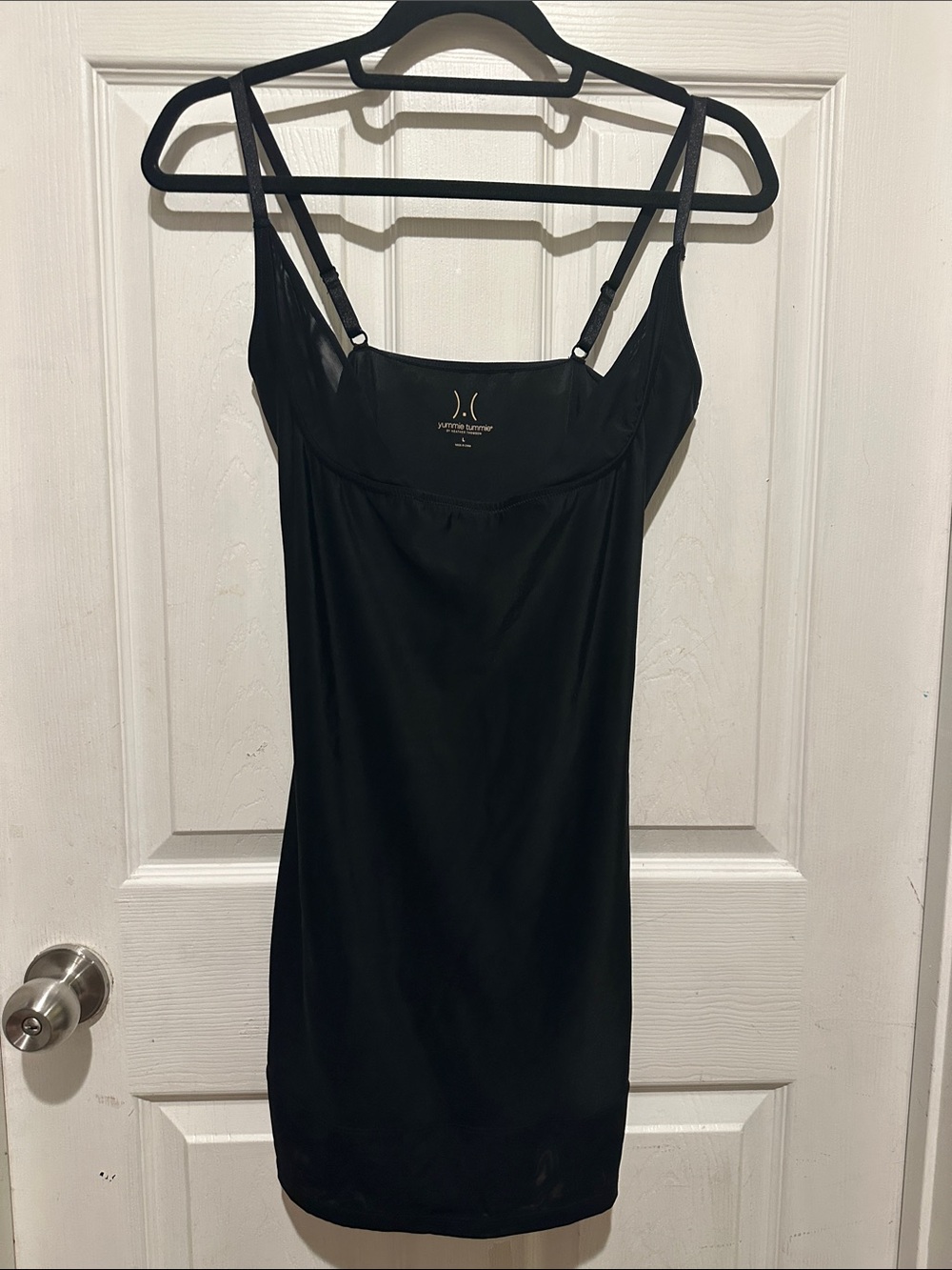 Black Slip Dress with Adjustable Straps